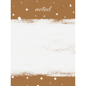 Winter's Repose Noted 3x4 Journal Card