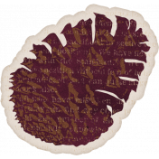 An Autumn To Behold Pinecone Sticker