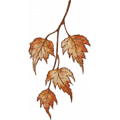 An Autumn To Behold Mini Element Branch Leaves