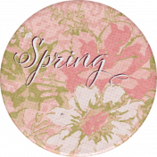 A Spring To Behold Element Round Sticker Spring