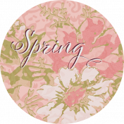 A Spring To Behold Element Round Sticker Spring Alt