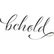 A Spring To Behold Element Word art Wood behold