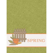 Homestead Life: Spring Journal Card Spring 3x4