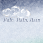 Rainy Days Rain 4x4 Journal Card