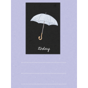 Rainy Days Today 3x4 Journal Card