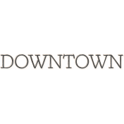 Small Town Life Downtown Word Art