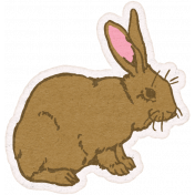 Green Acres Element Sticker Bunny