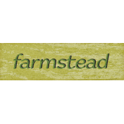 Green Acres Element Word Art Farmstead 