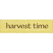 Green Acres Element Word Art Harvest Time