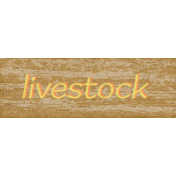 Green Acres Element Word Art Livestock