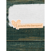 Green Acres Barnyard 3x4 Journal Card