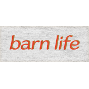 Green Acres Barn Life Word Art
