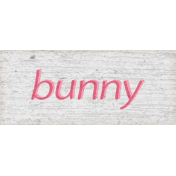 Green Acres Bunny Word Art