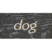Green Acres Dog Word Art
