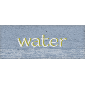 Green Acres Water Word Art