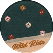 Wild Horses Wild Ride Round Sticker