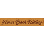 Wild Horses Horse Back Riding Word Art