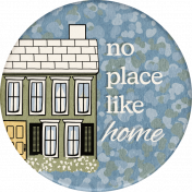 Staycation Home Round Sticker