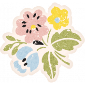 Homestead Life: Summer Flower Sticker 2