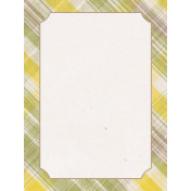 Homestead Life Summer Journal Card Plaid 3x4