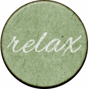 Summer Tea Relax Round Chipboard