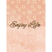 Summer Tea Journal Card Enjoy Life 3x4