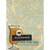 Summer Tea Journal Card Remember 3x4