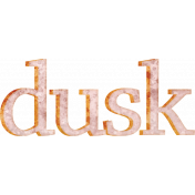 Plum Hill Dusk Word Art Alternate