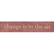 Plum Hill Change Word Art Snippet