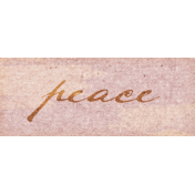 Plum Hill Peace Word Art Snippet