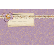 Plum Hill Journal Card Lace 4x6