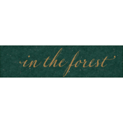 Off The Beaten Path Forest Word Art Snippet