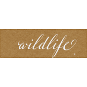 Off The Beaten Path Wildlife Word Art Snippet