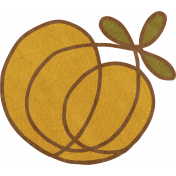 Goldenrod & Pumpkins Mustard Pumpkin Sticker