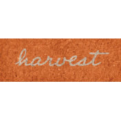 Goldenrod & Pumpkins Harvest Word Art Snippet