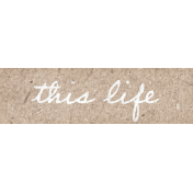 Goldenrod & Pumpkins This Life Word Art Snippet