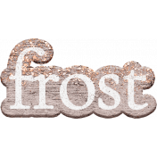 Frosty Fall Wooden Word Art- Frost