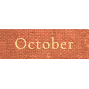 Frosty Fall October Word Art Snippet