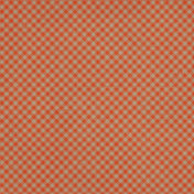 Homestead Life: Autumn Orange Gingham Paper