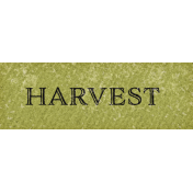 Homestead Life: Autumn Harvest Word Art Snippet