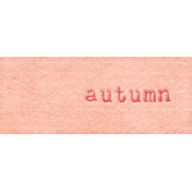 Cranberry Autumn Word Art