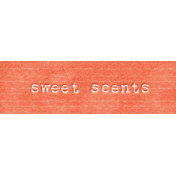 Cranberry Sweet Scents Word Art