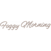 River Fog Foggy Morning Word Art