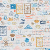 Around The World {In 80 Days} Postage Paper