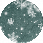 Cozy Morning Extras Snowflakes Round Sticker