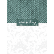 Cozy Mornings Winter Days 3x4 Journal Card