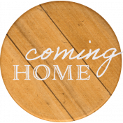 Homestead Life: Winter Coming Home Round Sticker