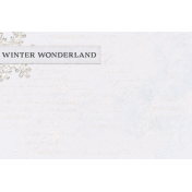 Homestead Life Winter Journal Card Floral Winter Wonderland 4x6