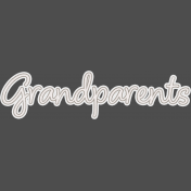 Baby Dear Element Word Art Grandparents 