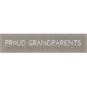 Baby Dear Element Word Art Snippet Proud Grandparents 
